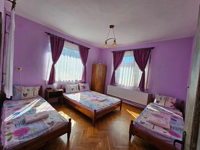 The purple room in the house