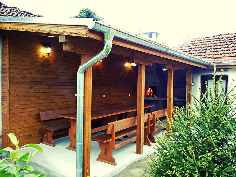 The barbecue in the garden